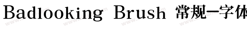 Badlooking Brush 常规字体转换